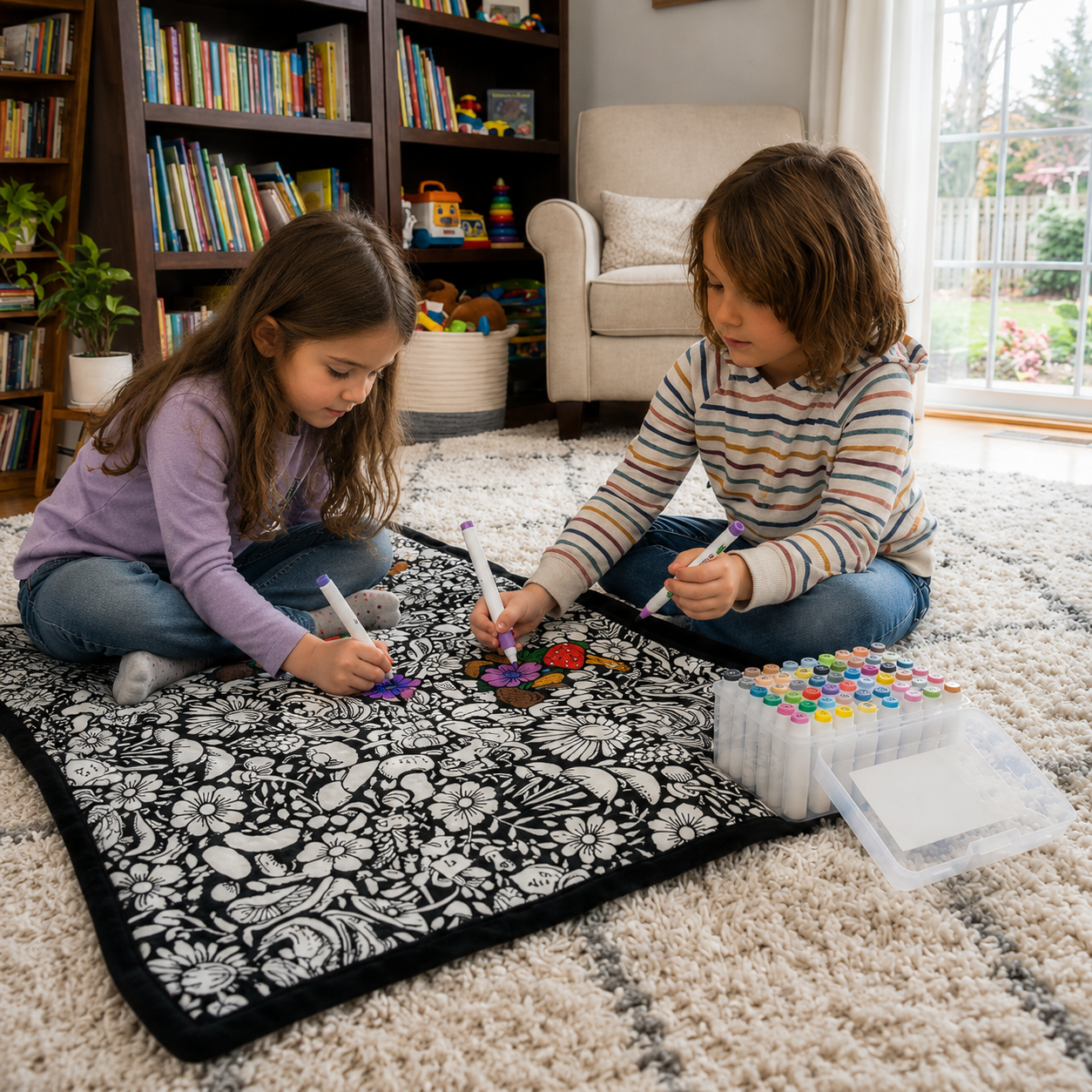 CozyCanvas™ Coloring Blanket